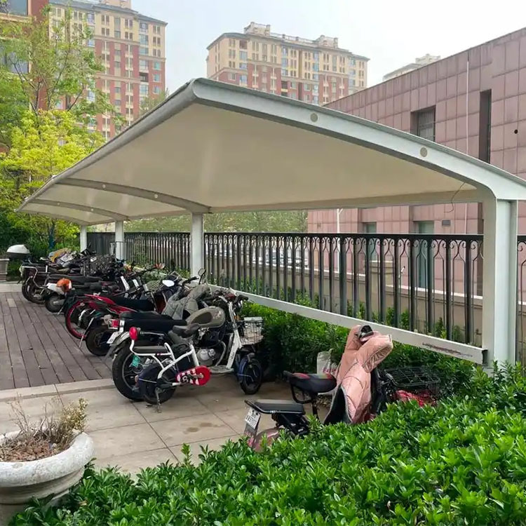 佛冈县膜结构电动车棚